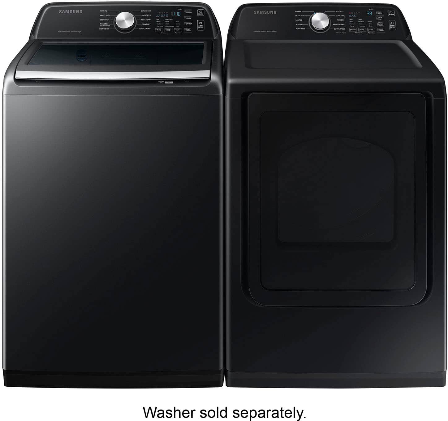 Alt View 17. Samsung - 7.4 Cu. Ft. Smart Gas Dryer with Sensor Dry - Black.