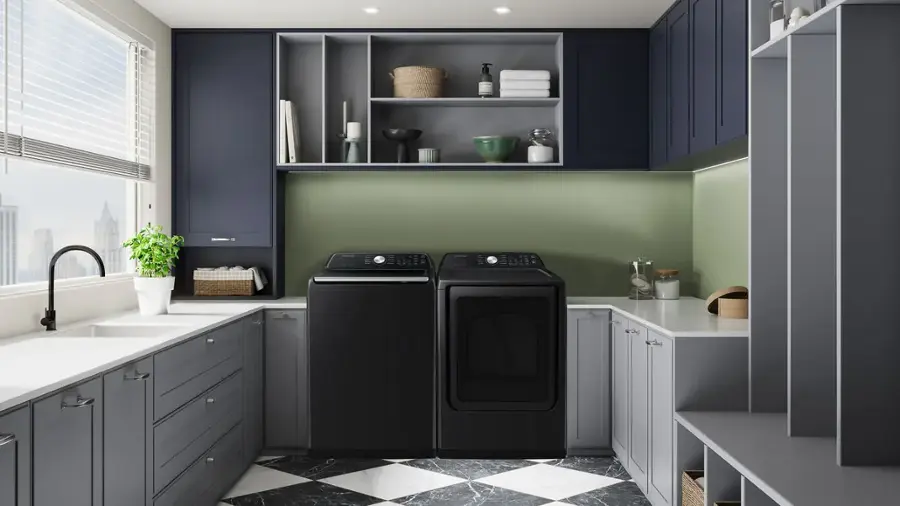 Alt View 20. Samsung - 7.4 Cu. Ft. Smart Gas Dryer with Sensor Dry - Black.