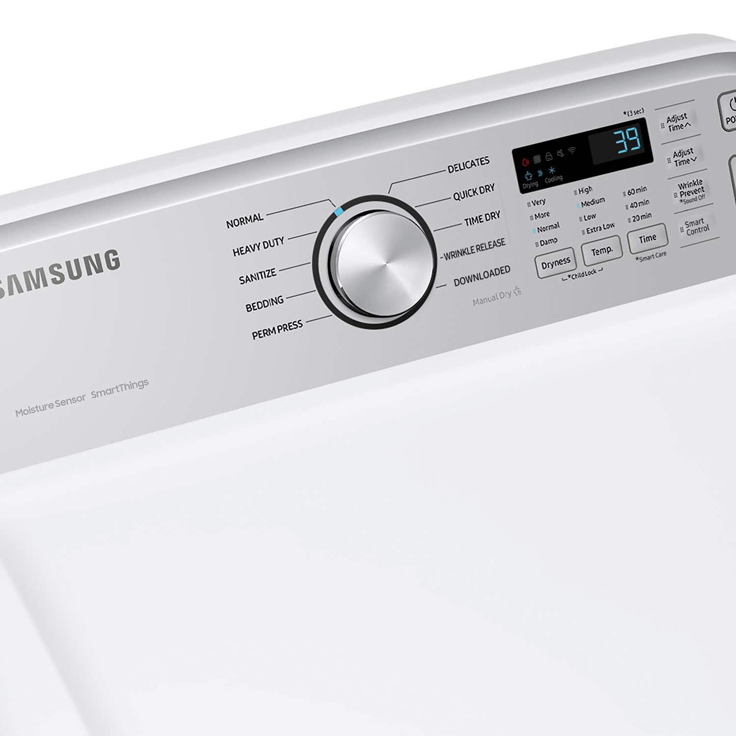 Alt View 16. Samsung - 7.4 Cu. Ft. Smart Gas Dryer with Sensor Dry - White.