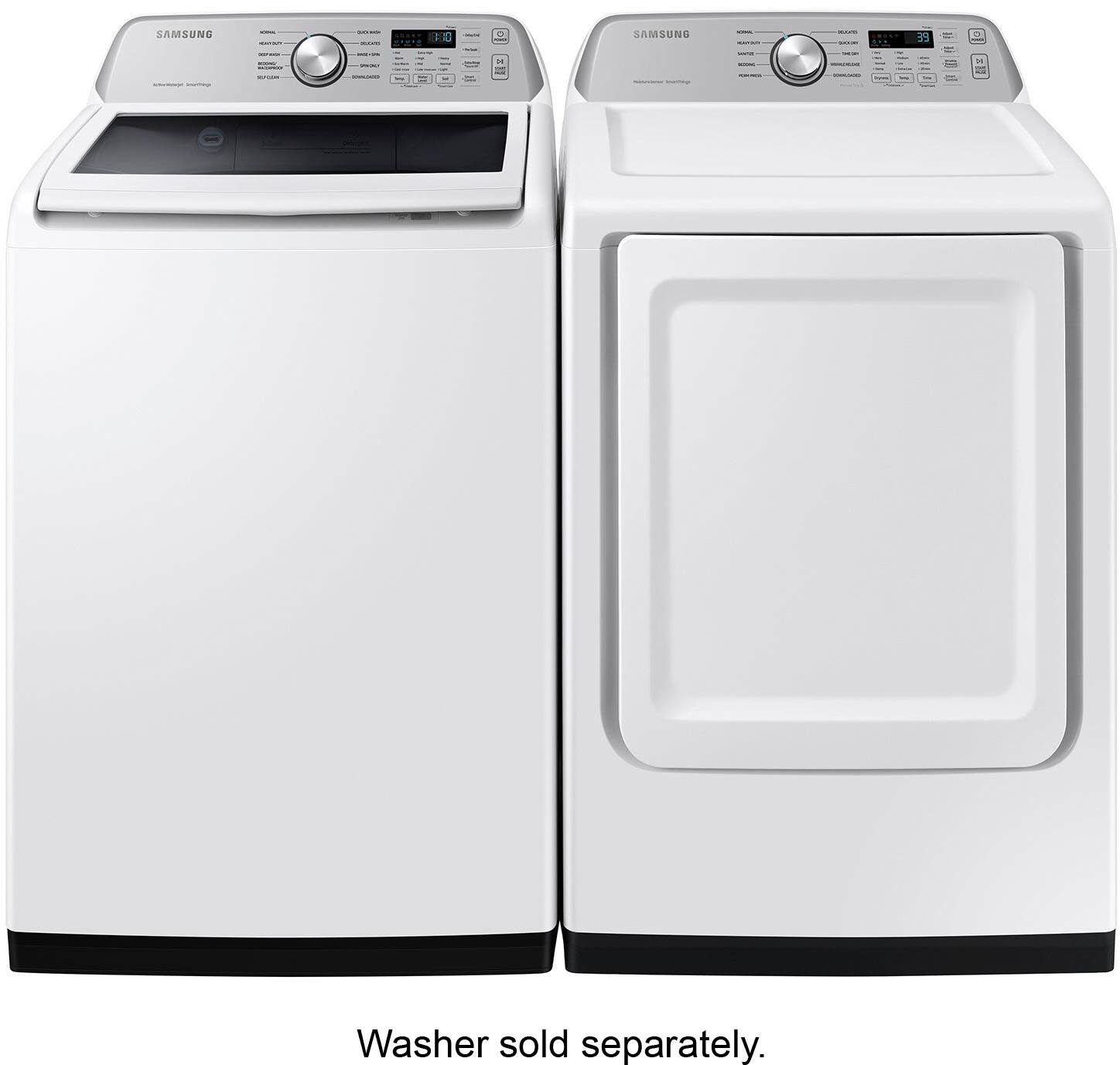 Alt View 17. Samsung - 7.4 Cu. Ft. Smart Gas Dryer with Sensor Dry - White.