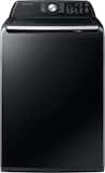 Samsung - 4.6 Cu. Ft. High-Efficiency Smart Top Load Washer with ActiveWave Agitator - Black
