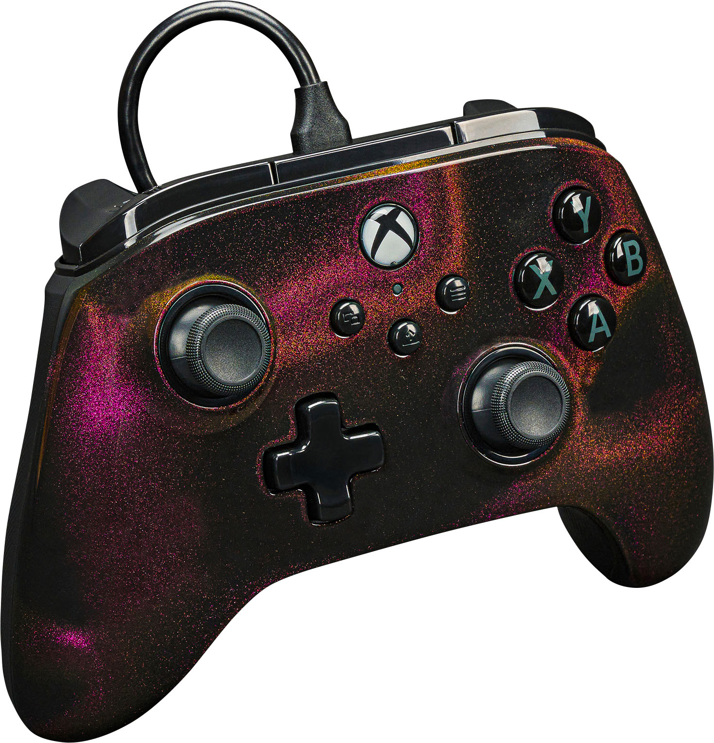 Angle View: PowerA - Advantage Wired Controller for Xbox Series X|S - Sparkle