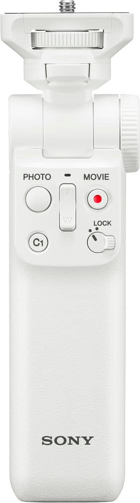 Sony - Wi-Fi Bluetooth Remote with Shooting Grip - White - Angle_Zoom