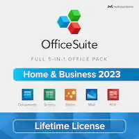 mobisystems - OfficeSuite Home & Business - Lifetime, Digital Key, 1 Windows PC, 1 user- Documents, Sheets, Slides, Mail with Calendar - Windows - Front_Zoom
