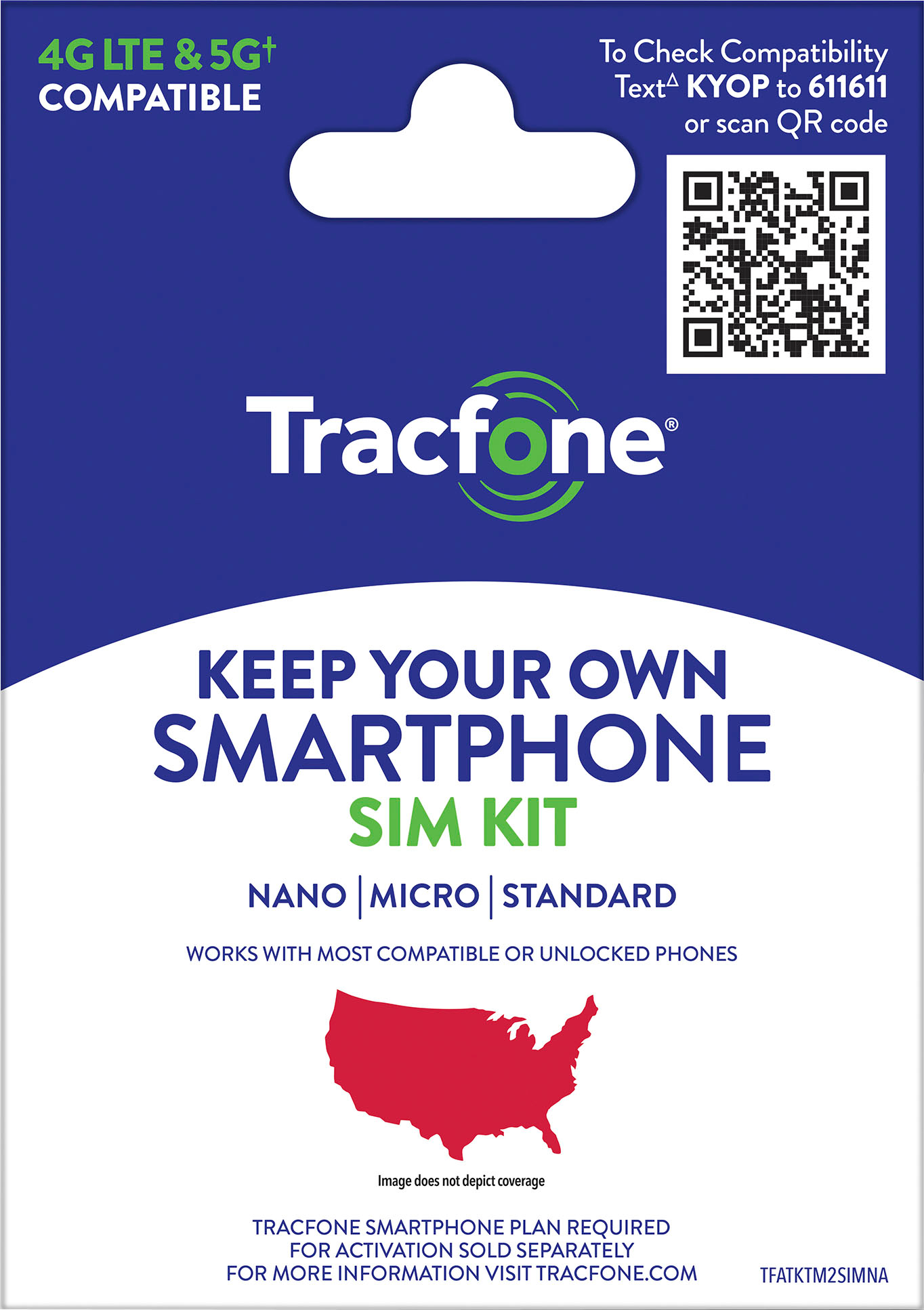 Tracfone - Bring Your Own Phone Dual Mini SIM Pack with Nano/Micro/Standard - Multi