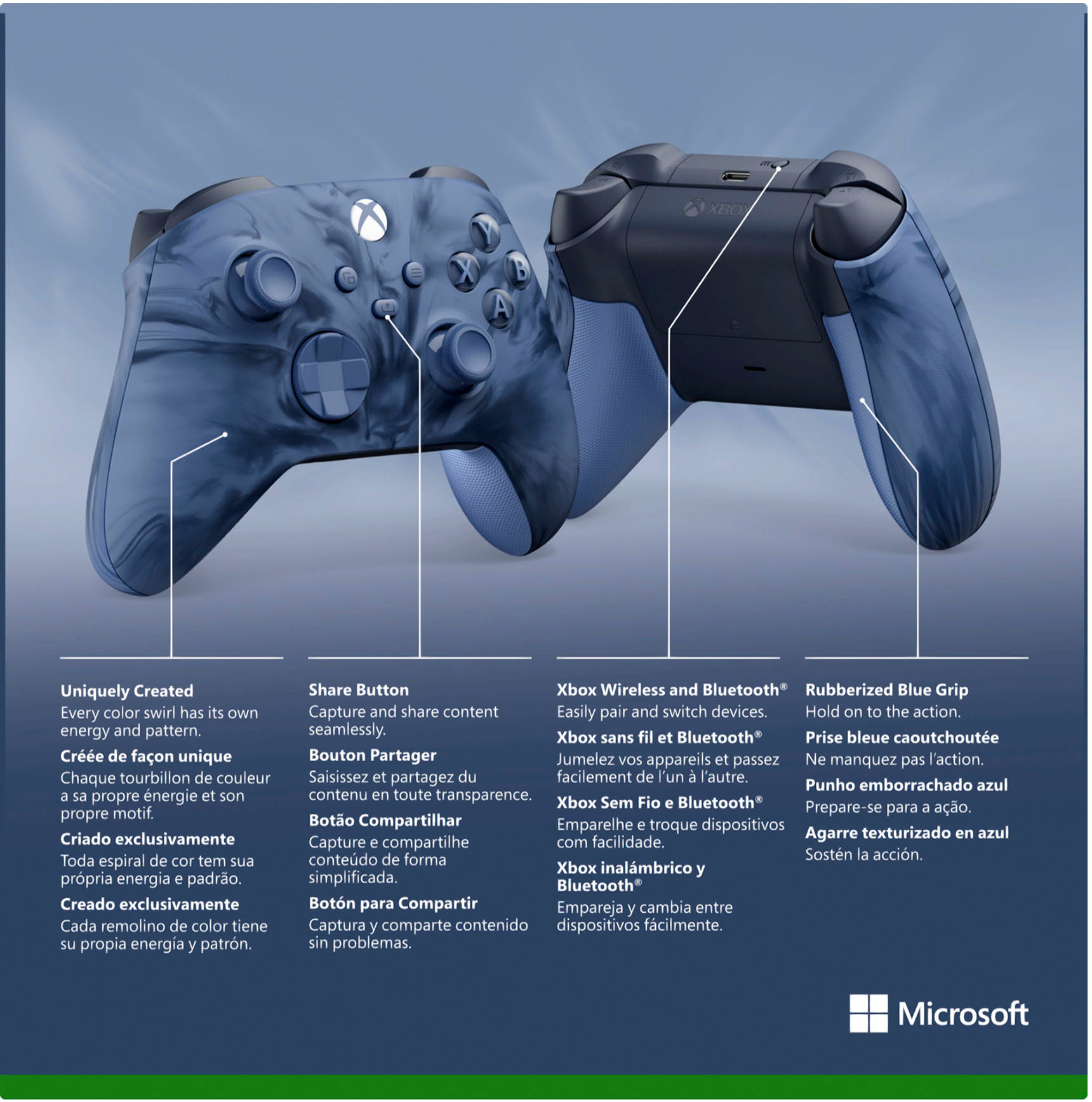  Microsoft Xbox Wireless Controller Carbon Black - Wireless &  Bluetooth Connectivity - New Hybrid D-pad - New Share Button - Featuring  Textured Grip - Easily Pair & Switch Between Devices : Video Games