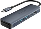 Hyper - HyperDrive Next​ 6 Port USB-C Hub, 4K HDMI, 1 USB-C, 2 USB-A, travel dock for MacBook and Windows PC - Midnight Blue