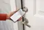 Left. Level - Lock+ Smart Lock Bluetooth Replacement Deadbolt with Apple HomeKey/App/Key - Satin Nickel.