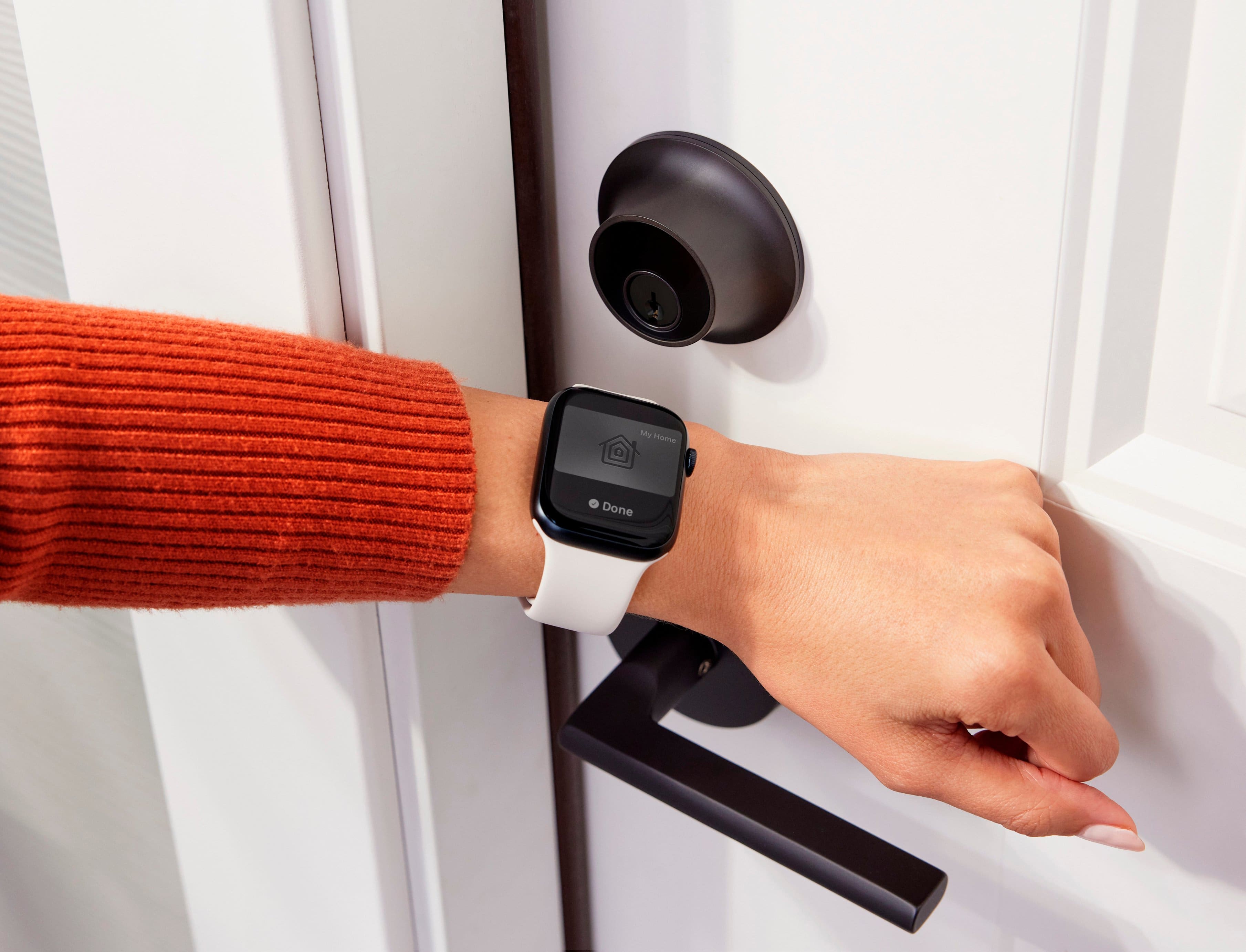 Alt View 11. Level - Lock+ Smart Lock Bluetooth Replacement Deadbolt with Apple HomeKey/App/Key - Matte Black.