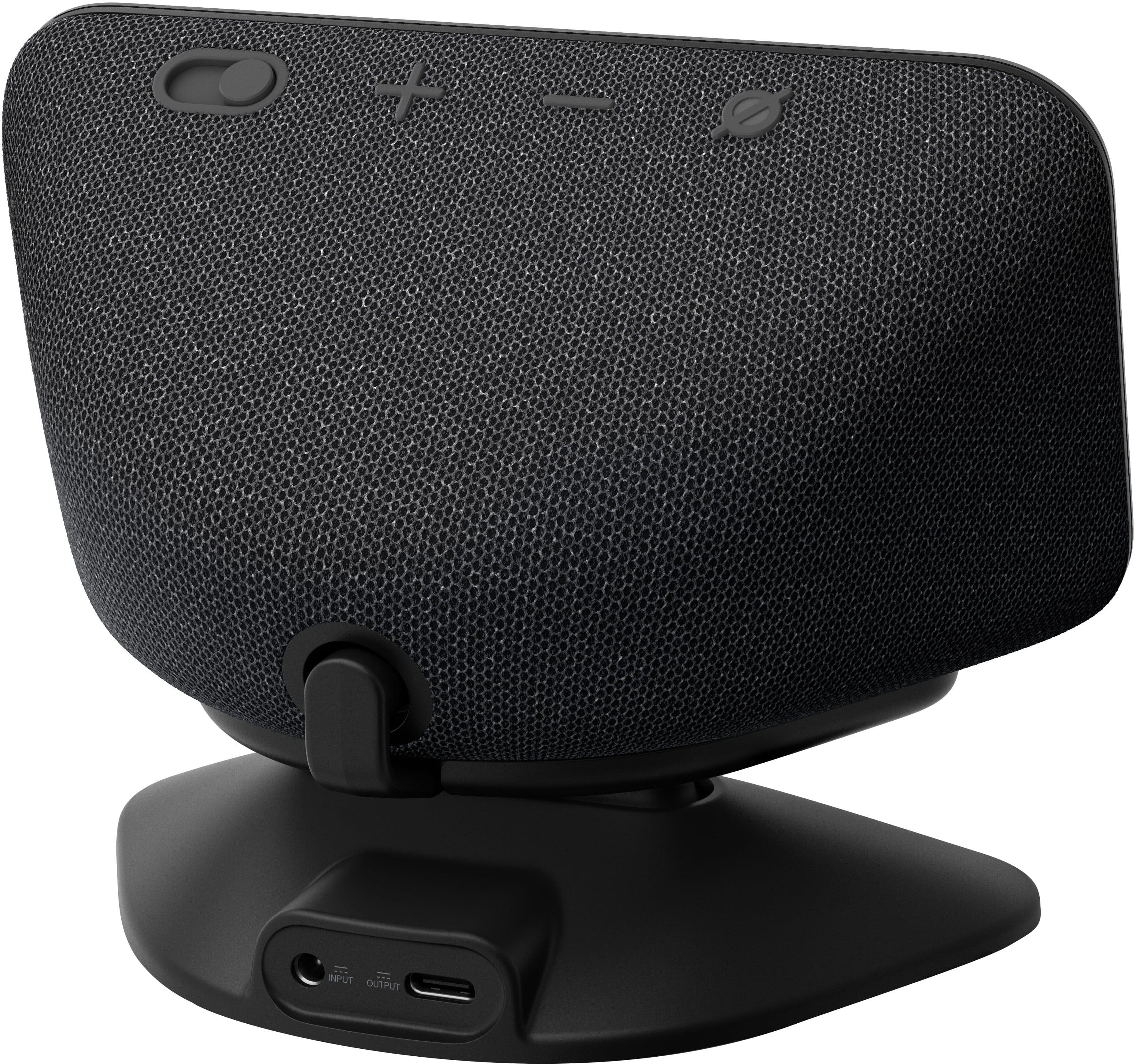 Alt View 12. Amazon - Echo Show 5 (3rd Gen) Adjustable Stand with USB-C Charging Port - Charcoal.