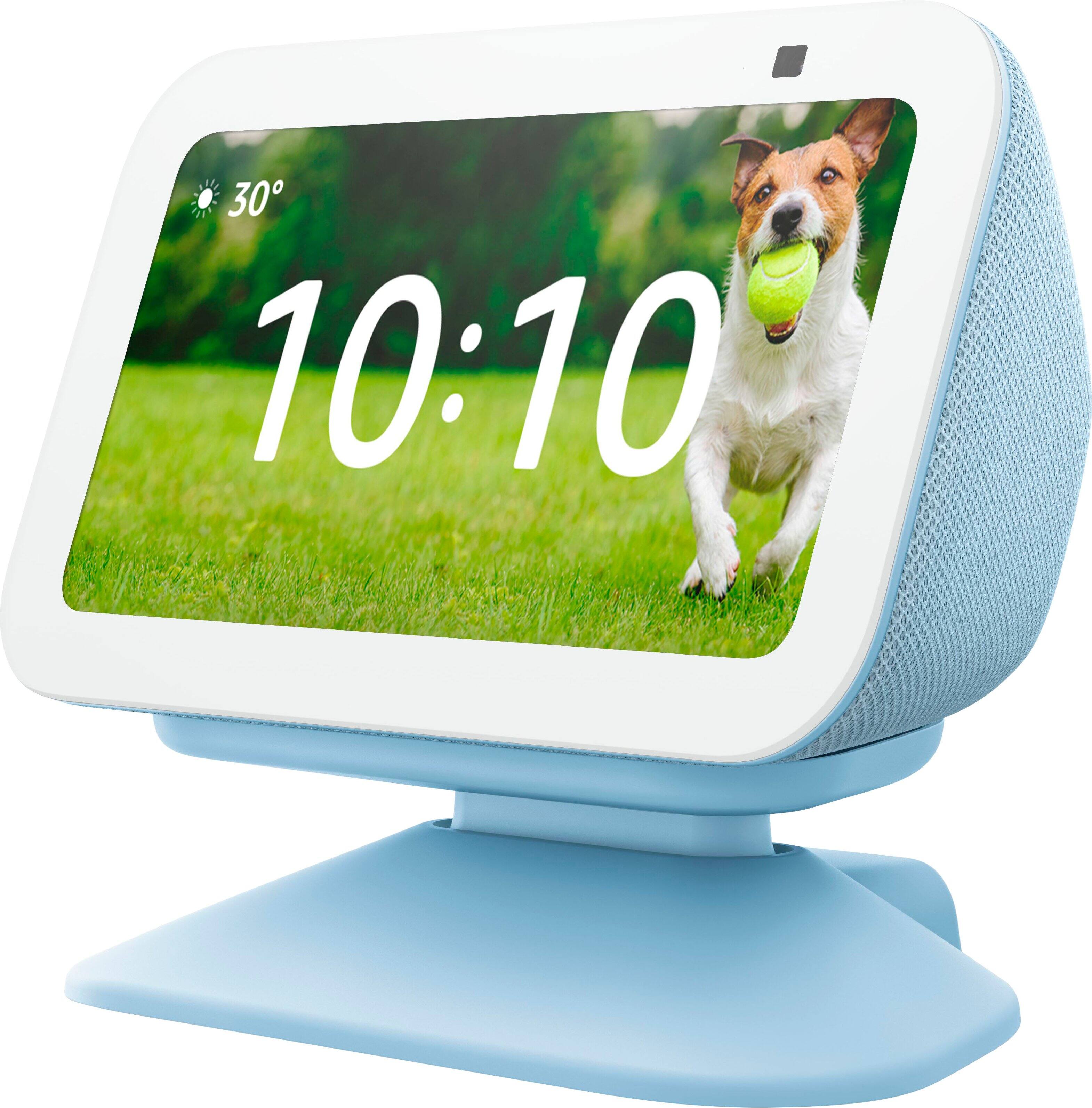 Angle. Amazon - Echo Show 5 (3rd Gen) Adjustable Stand with USB-C Charging Port - Cloud Blue.