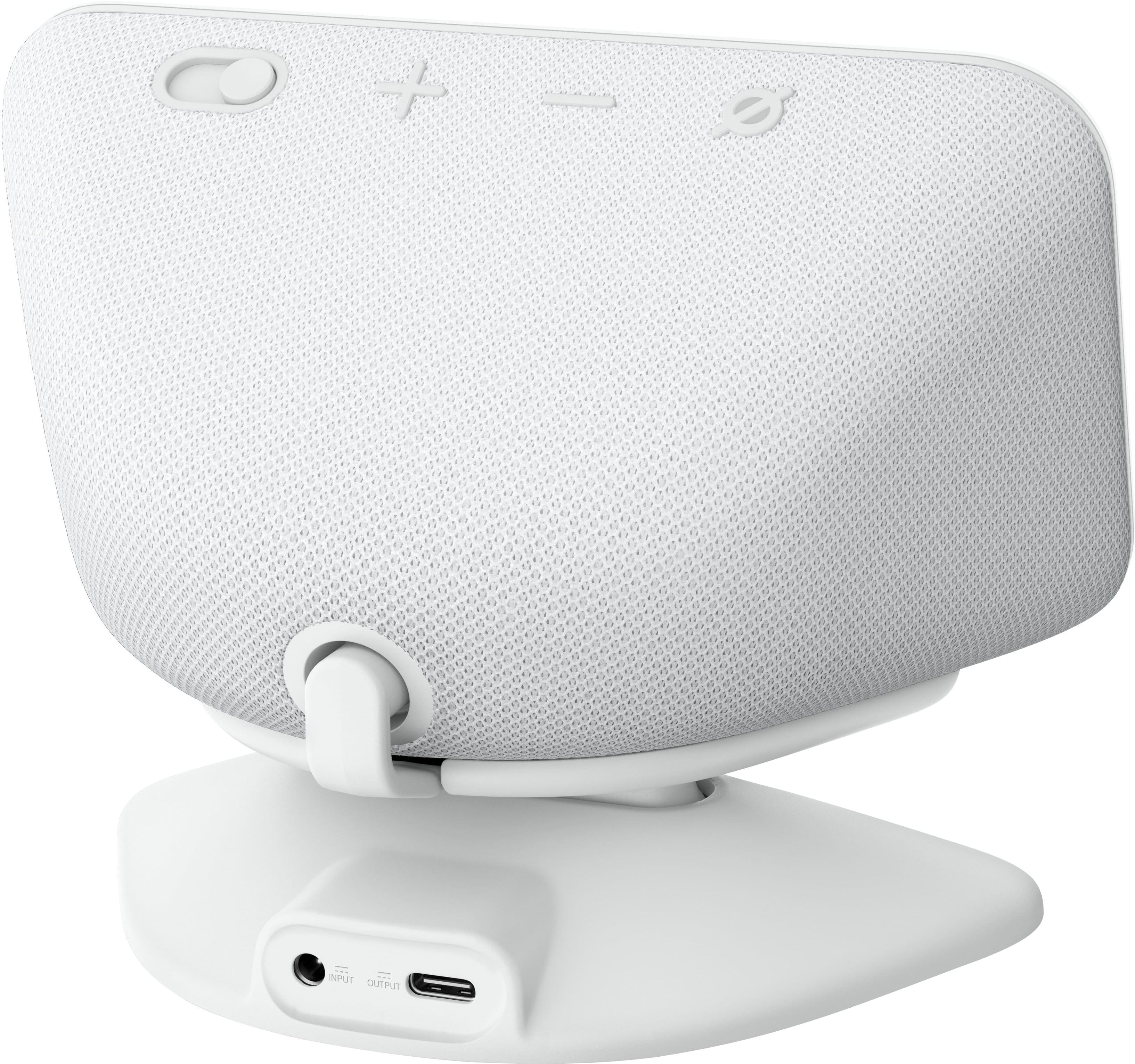 Alt View 12. Amazon - Echo Show 5 (3rd Gen) Adjustable Stand with USB-C Charging Port - Glacier White.