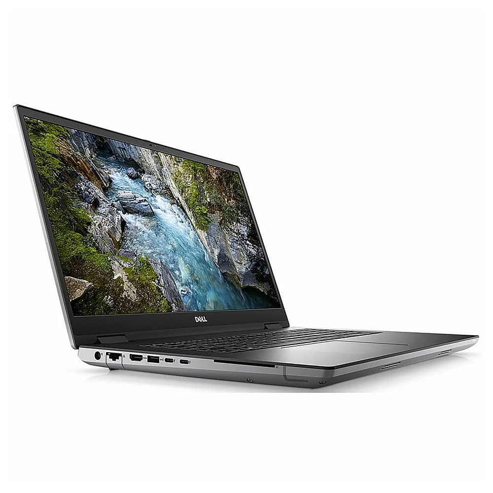 Angle. Dell - Precision 7000 17.3" Laptop - Intel Core i7 with 32GB Memory - 512 GB SSD - Aluminum Titan Gray.