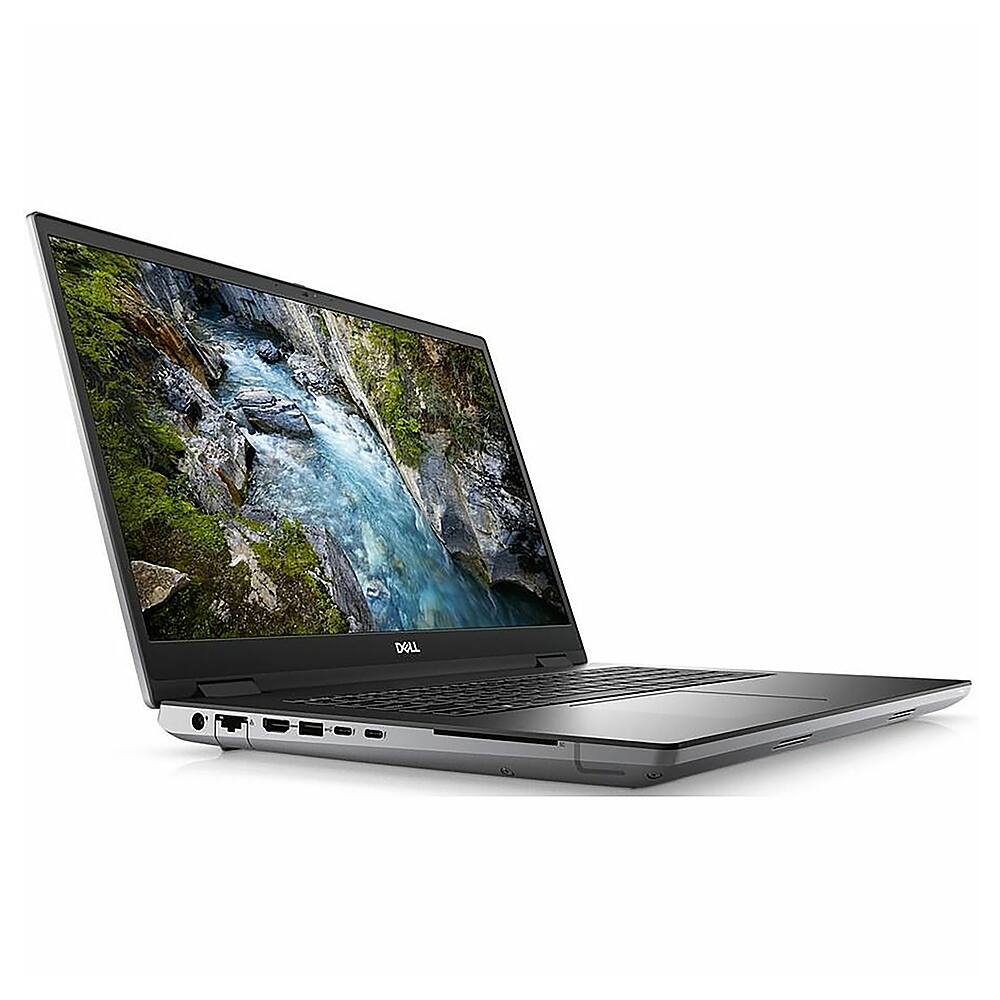 Angle. Dell - Precision 7000 17.3" Laptop - Intel Core i7 with 32GB Memory - 512 GB SSD - Aluminum Titan Gray.