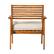Alt View 24. Walker Edison - Modern Acacia Outdoor Lounge Chair - Brown.