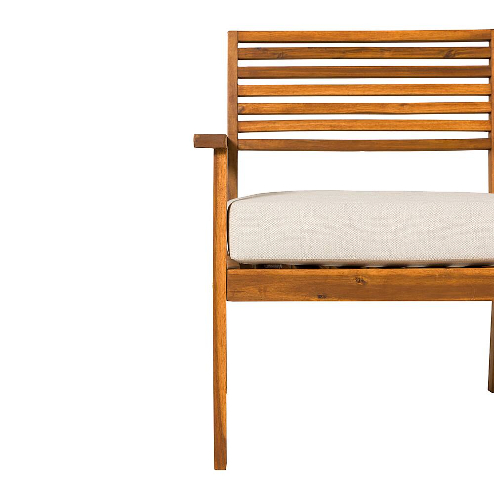 Walker Edison Modern Acacia Outdoor Lounge Chair Brown BBAN2MBRB Best Buy