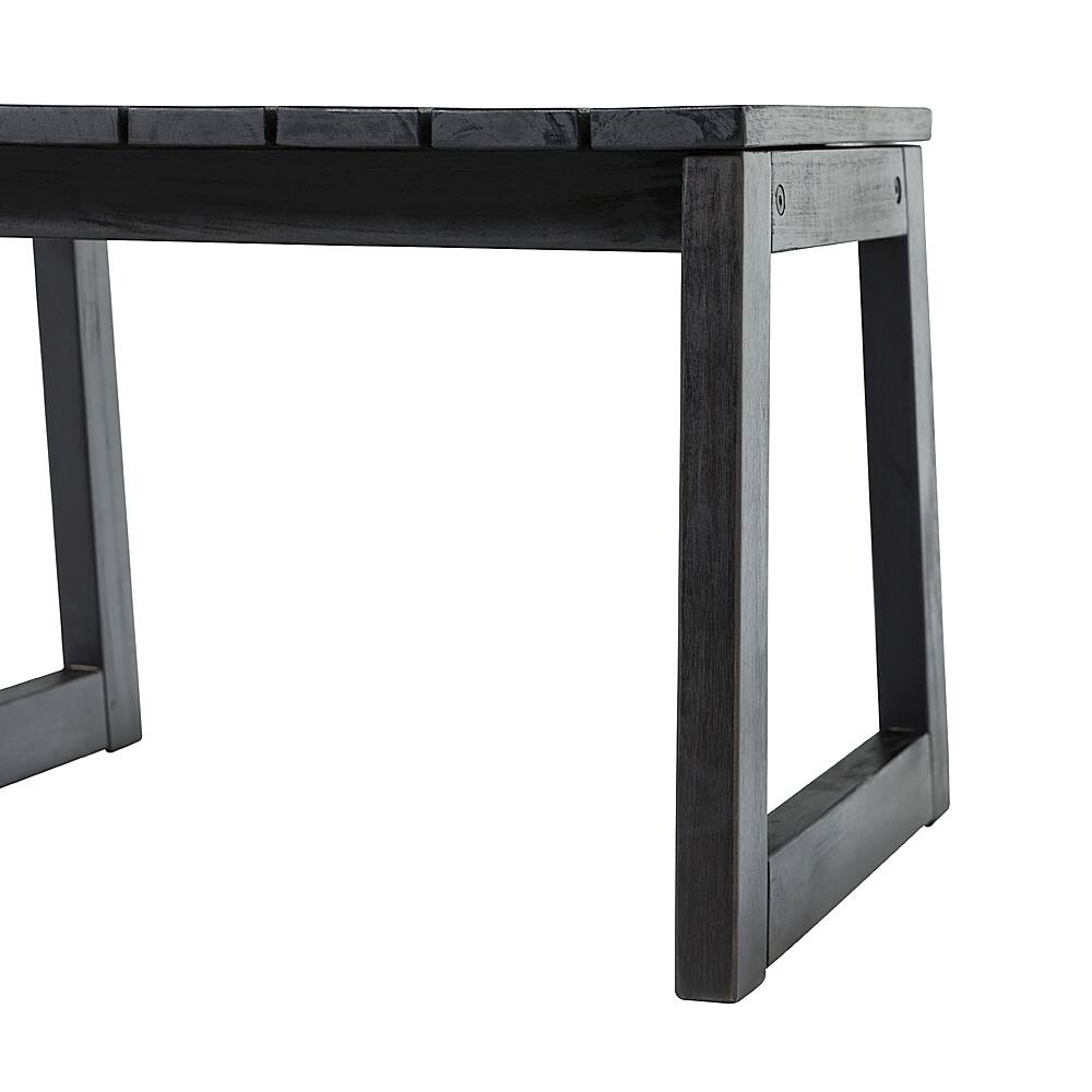 Alt View 32. Walker Edison - Modern Solid Wood Outdoor Side Table - Black Wash.