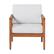 Front. Walker Edison - Modern Solid Wood Spindle-Style Outdoor Lounge Chair - Brown.