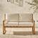 Alt View 32. Walker Edison - Modern Solid Wood Slatted Outdoor Loveseat - Natural.