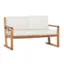 Left. Walker Edison - Modern Solid Wood Slatted Outdoor Loveseat - Natural.