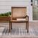 Alt View 11. Walker Edison - Boho Solid Wood Outdoor Accent Chair - Dark Brown.