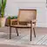 Alt View 12. Walker Edison - Boho Solid Wood Outdoor Accent Chair - Dark Brown.