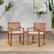 Alt View 37. Walker Edison - Modern Solid Wood 2-Piece Slatted Outdoor Dining Chair Set - Brown.