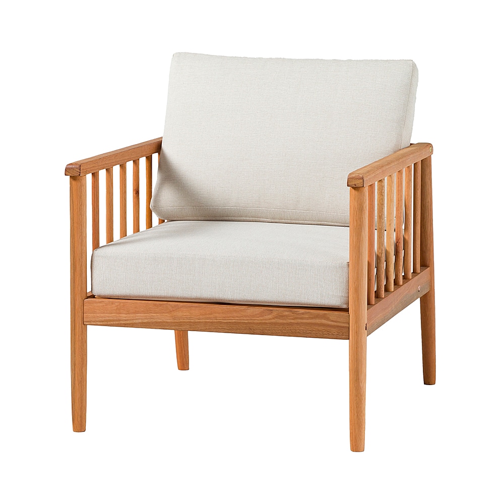 Walker Edison – Modern Solid Wood Spindle-Style Outdoor Lounge Chair – Natural Sansujyuku sansujyuku.com