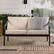 Alt View 11. Walker Edison - Modern Solid Wood Outdoor Loveseat - Black Wash.
