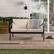 Alt View 37. Walker Edison - Modern Solid Wood Outdoor Loveseat - Black Wash.