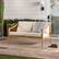 Alt View 38. Walker Edison - Modern Solid Wood Outdoor Loveseat - Natural.