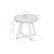 Alt View 40. Walker Edison - Modern Solid Acacia Wood Round Outdoor Dining Table - Natural.