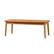 Angle. Walker Edison - Modern Solid Wood Spindle-Style Outdoor Coffee Table - Brown.