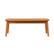 Front. Walker Edison - Modern Solid Wood Spindle-Style Outdoor Coffee Table - Brown.