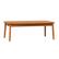 Left. Walker Edison - Modern Solid Wood Spindle-Style Outdoor Coffee Table - Brown.