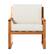 Front. Walker Edison - Modern Solid Wood Slatted Club Chair - Natural.