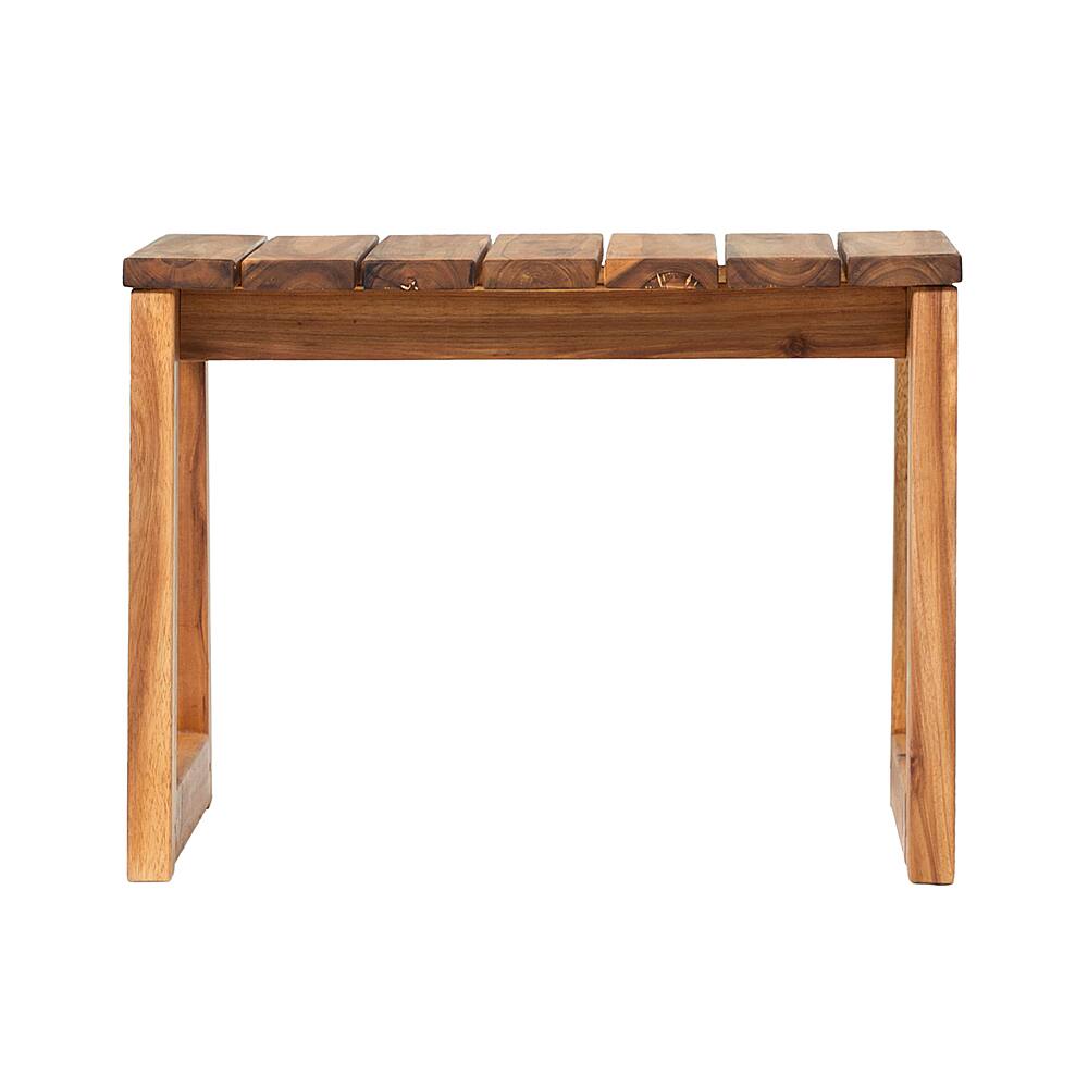 Alt View 24. Walker Edison - Modern Solid Wood Outdoor Side Table - Natural.