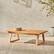 Alt View 37. Walker Edison - Modern Solid Acacia Wood Slatted Outdoor Coffee Table - Natural.