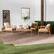 Alt View 12. Walker Edison - Modern 4-Piece Eucalyptus Patio Chat Set - Natural.
