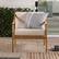 Alt View 11. Walker Edison - Modern Solid Wood Outdoor Club Chair - Natural.