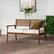 Alt View 12. Walker Edison - Modern Acacia Wood Outdoor Loveseat - Brown.