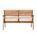 Alt View 24. Walker Edison - Modern Acacia Wood Outdoor Loveseat - Brown.
