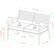 Alt View 40. Walker Edison - Modern Acacia Wood Outdoor Loveseat - Brown.