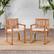 Alt View 11. Walker Edison - Modern Solid Wood 2-Piece Slatted Outdoor Dining Chair Set - Natural.
