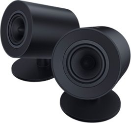 Razer - Nommo V2 X Full-Range 2.0 PC Gaming Speakers (2 Piece) - Black - Front_Zoom