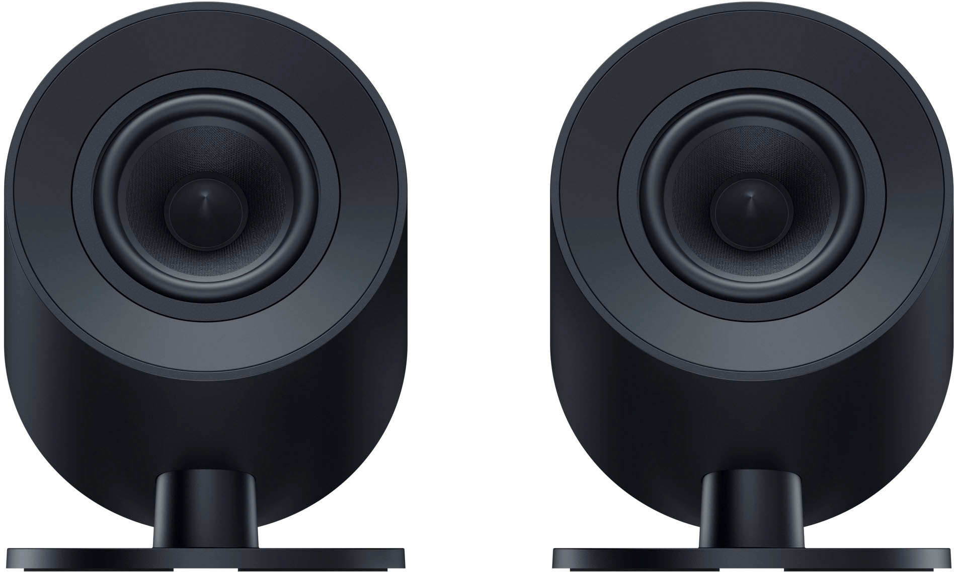 Left View: Razer - Nommo V2 X Full-Range 2.0 PC Gaming Speakers (2 Piece) - Black