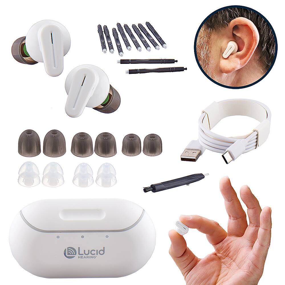 Questions and Answers Lucid Hearing Tala Premium Rechargeable OTC Hearing Aids iPhone WHITE