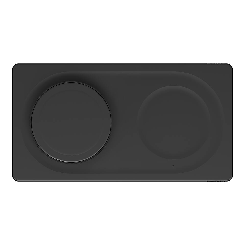 Alt View 14. Belkin - BoostCharge Pro 2-in-1 Wireless Charging Pad with MagSafe 15W - Black.
