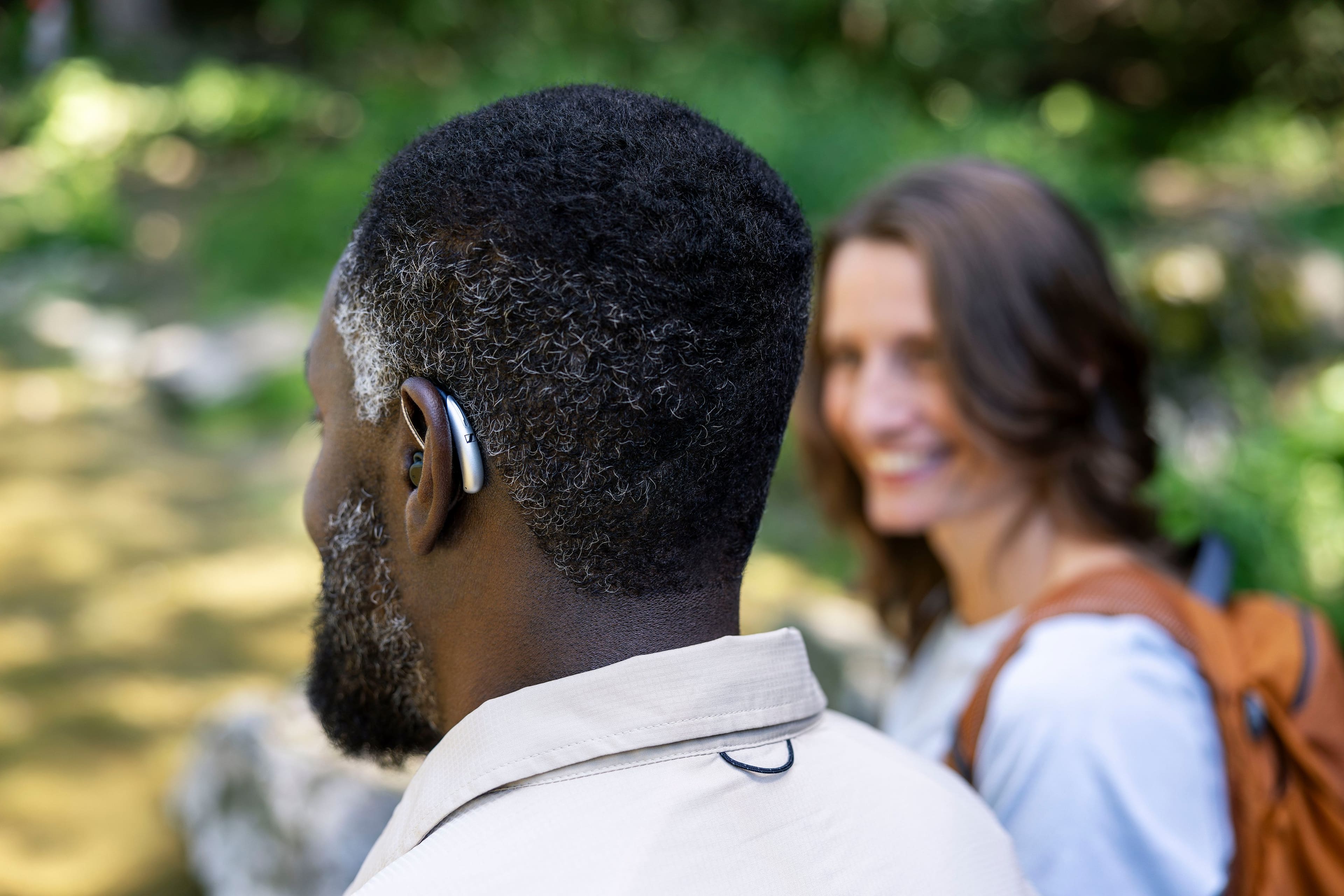 Alt View 38. Sennheiser - All-Day Clear Slim - OTC Self-Fitting Hearing Aid for Mild to Moderate Hearing Loss – All-Day Wear & Bluetooth - Gray.