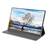 Front. Abel - Portable 15.6" 10-Point Touchscreen Monitor for PCs and Smartphones - Black.